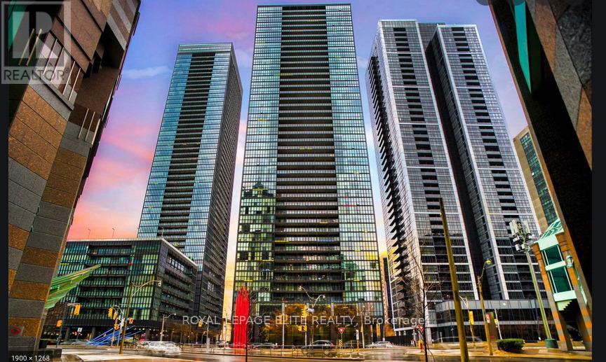 Three tall buildings are shown in the image.