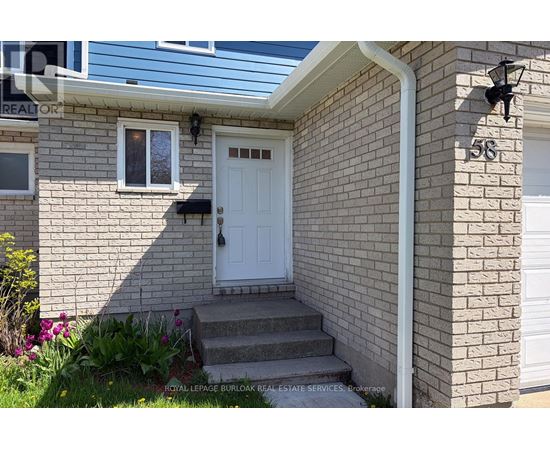 A house with a white door and a sign that says REALTOR.