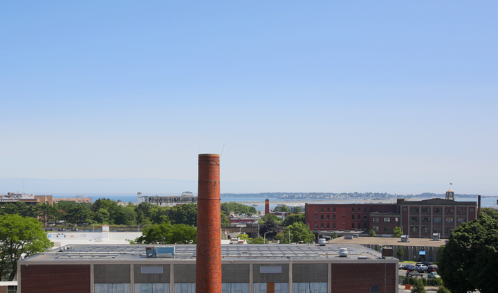 Water views from Saint Mary's Plaza in Lynn, MA
