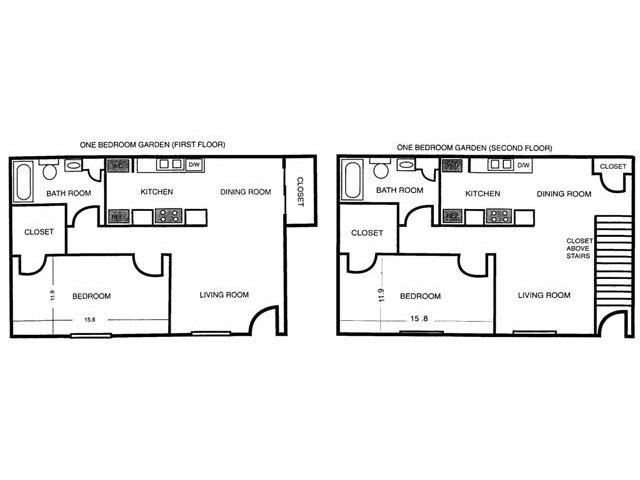 1-Bedroom Garden