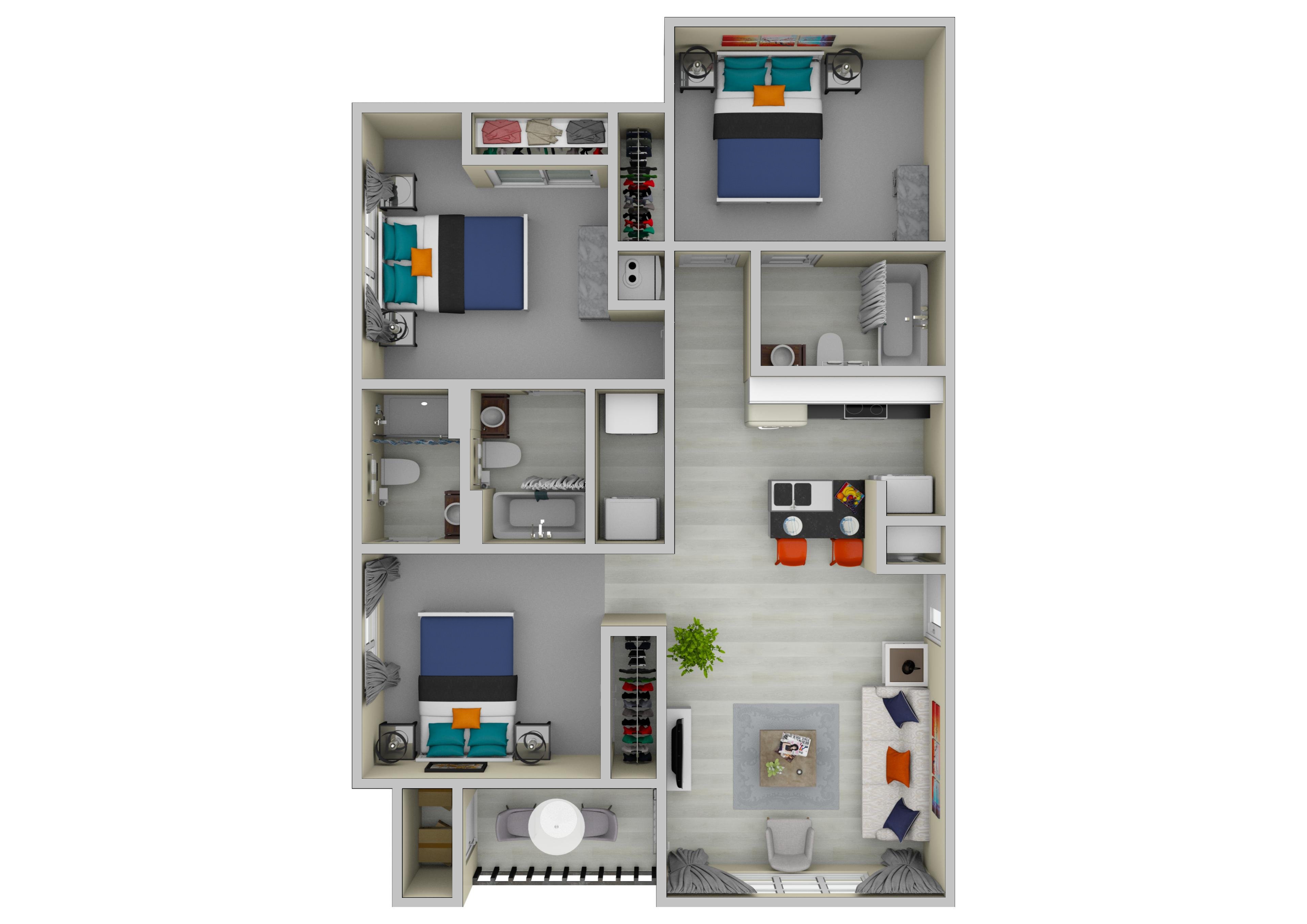 Tharpe Floor Plan at The Lory of Tallahassee, Tallahassee, FL