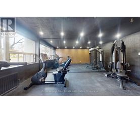 A gym with a variety of equipment including treadmills, weights and exercise machines.