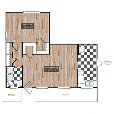 1001 E. Bayaud Ave. Studio-2 Beds Apartment for Rent - Photo Gallery 22