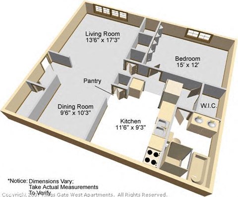 1 bed 1 bath at Kings Gate West Apartments, Camillus, NY, 13031
