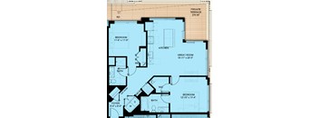 Two Bedroom 1,082 SF