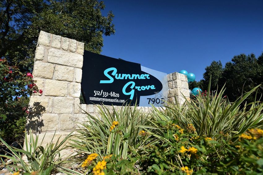 Summer grove front sign of the facility