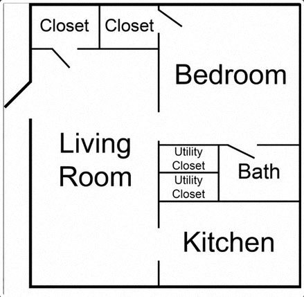 1 bedroom floorplan 1 bedroom floorplan