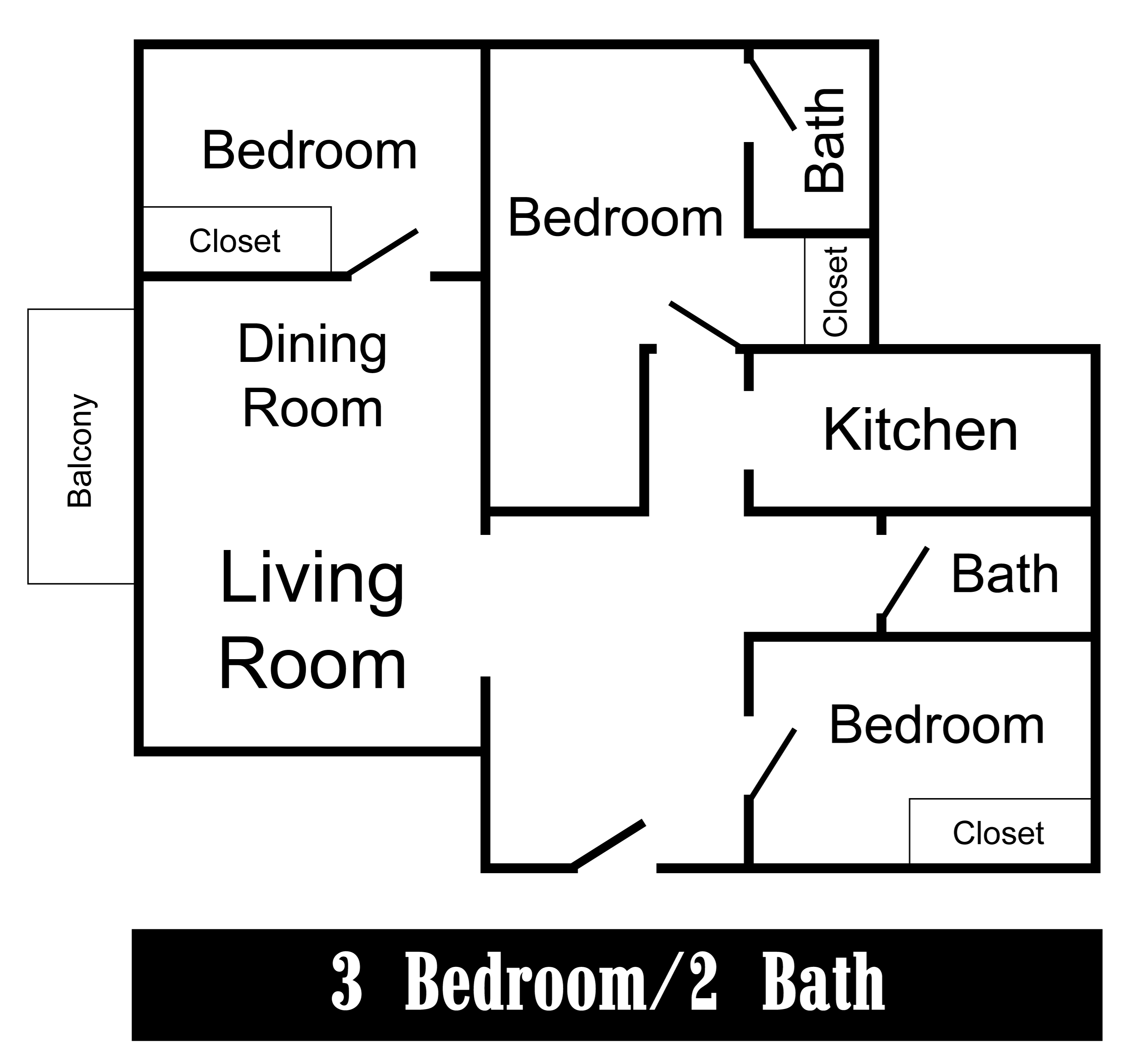 3 bedroom floorplan 3 bedroom floorplan