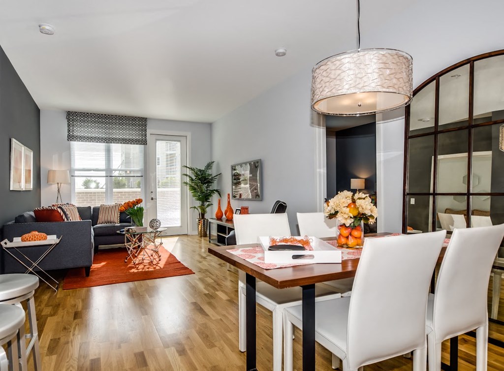 Dining Area With Living Space at The Monarch, East Rutherford, NJ, 07073