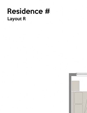 Layout R 1 Bed 1 Bath Floor Plan Layout R 1 Bed 1 Bath Floor Plan at Water's Edge, New Jersey, 07029