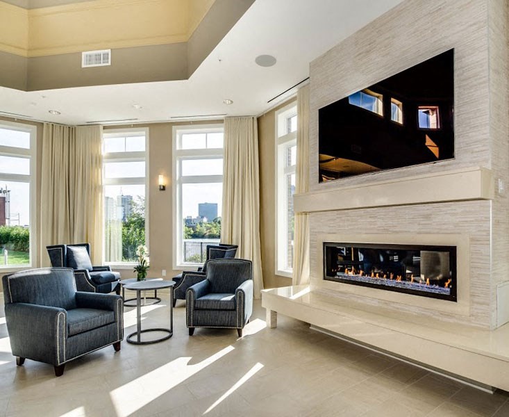 Fireplace Lounge at Water's Edge, Harrison, NJ, 07029