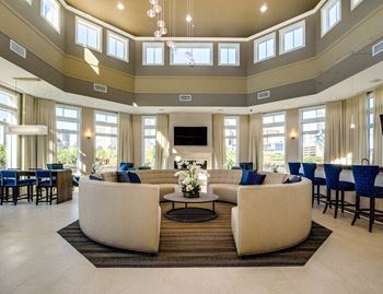 Resident Lounge at Water's Edge, Harrison, New Jersey