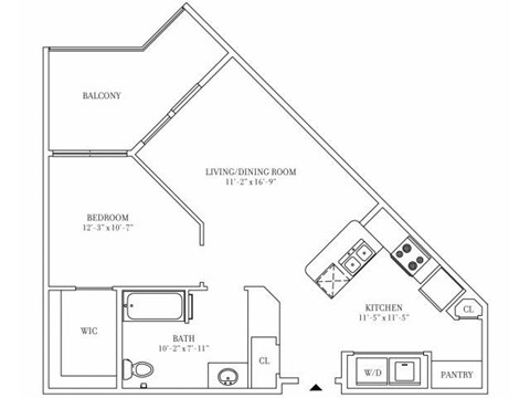 Crescent Club New Orleans Floor Plan B