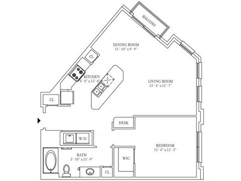 Crescent Club New Orleans Floor Plan C