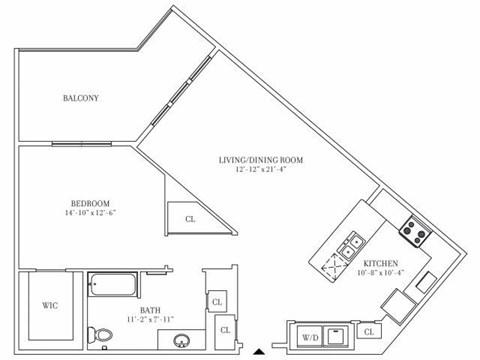 Crescent Club New Orleans Floor Plan D
