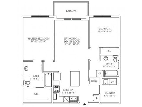 Crescent Club New Orleans Floor Plan G