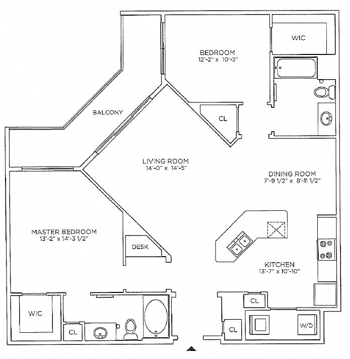 New Orleans Large Two Bedroom Apartment For Rent Mid City