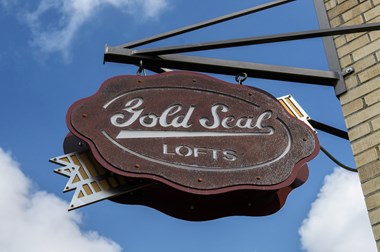 Gold Seal Lofts New Orleans Sign