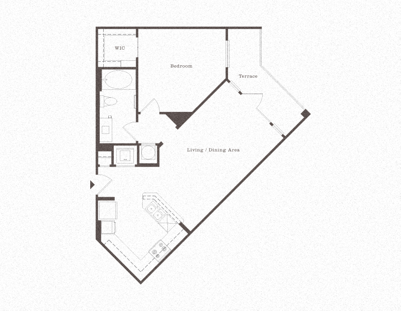 The High Grove Baton Rouge Apartments 1 Bedroom Apartment with Terrace