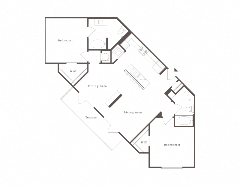 The High Grove Baton Rouge Apartments Luxe Two Bedroom Apartment