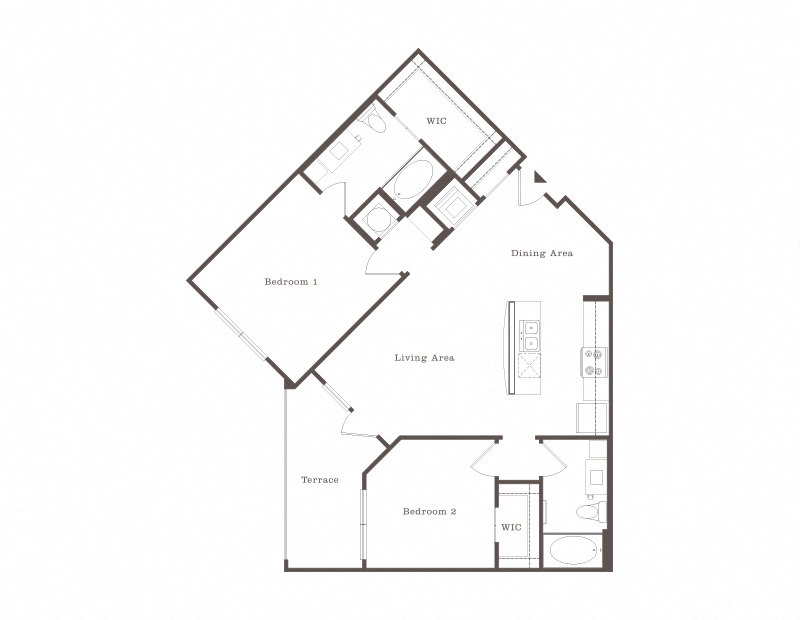 The High Grove Baton Rouge Apartments Modern Two Bedroom Apartment