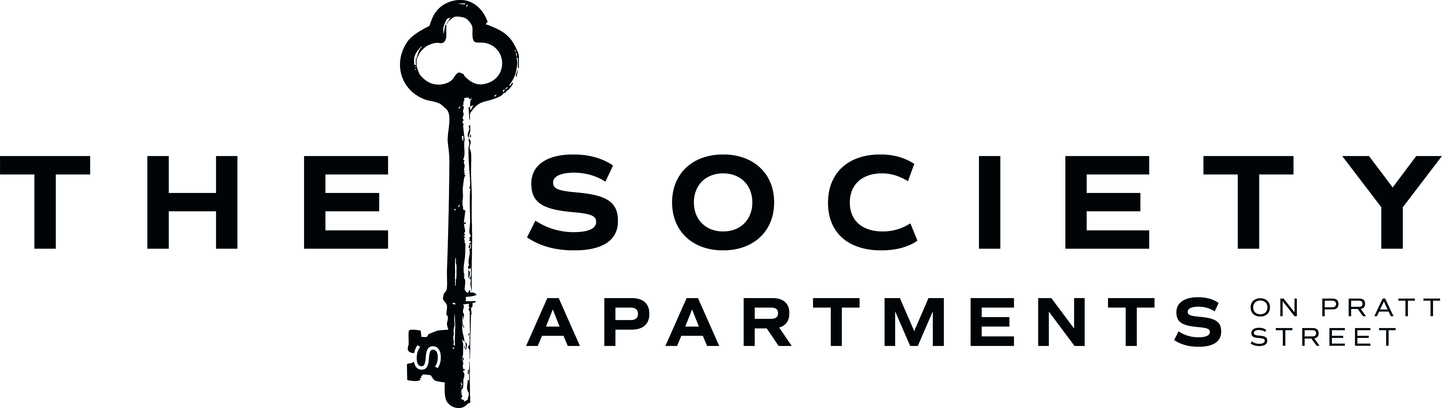 The Society Apartments on Pratt logo
