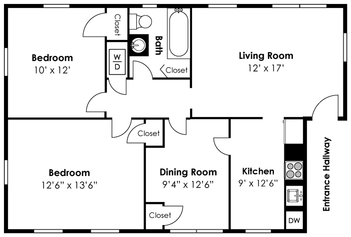 1 2 Bedroom Apartments In Baltimore Md Mount Ridge Floor Plans