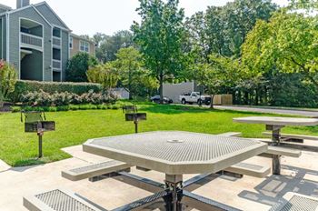 Picnic Grilling Area at The Crossings at White Marsh Apartments, White Marsh