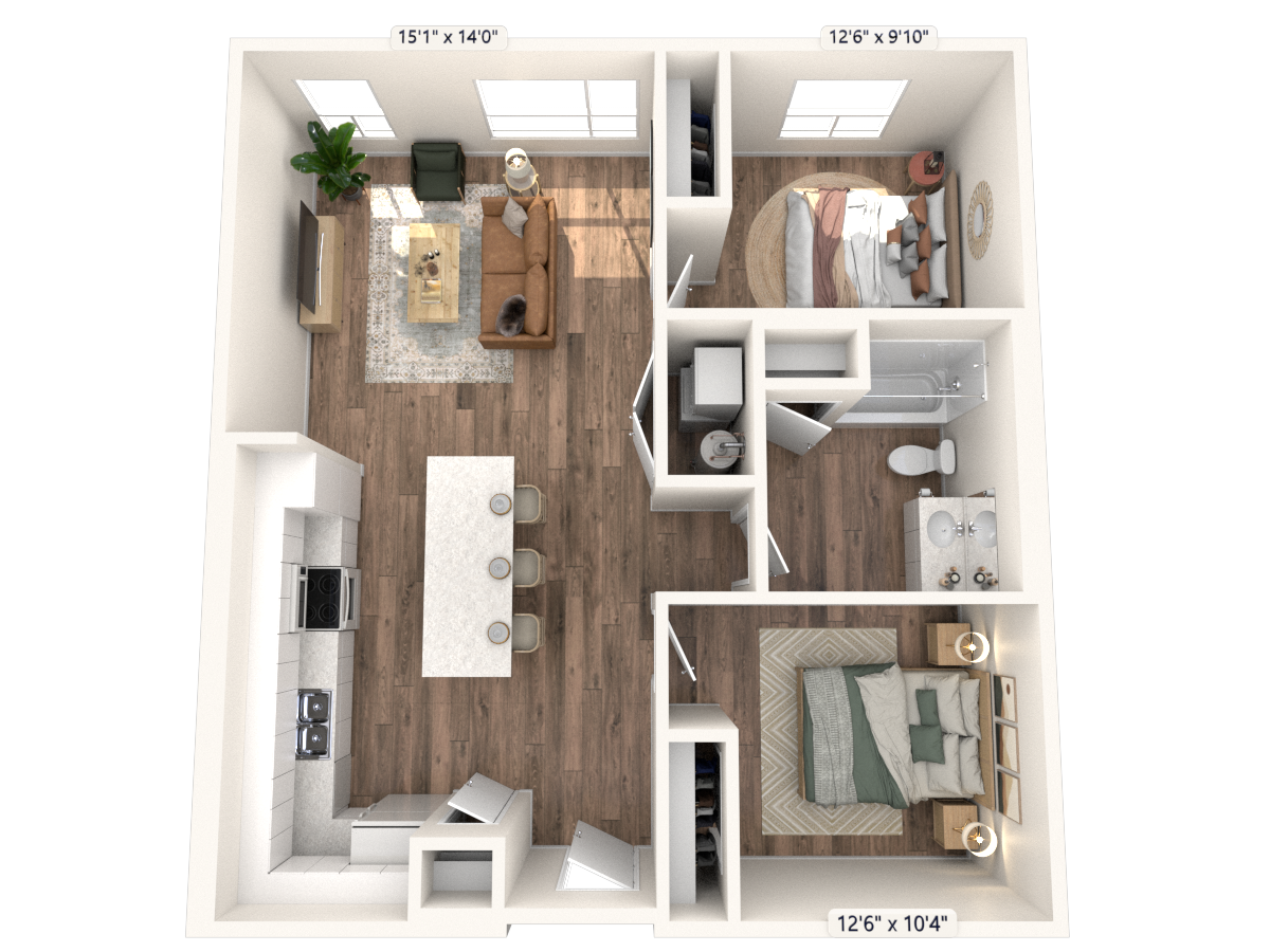 Phoenix Scholar House 2/2 851 SF