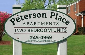 a sign that reads place apartments two bedroom units