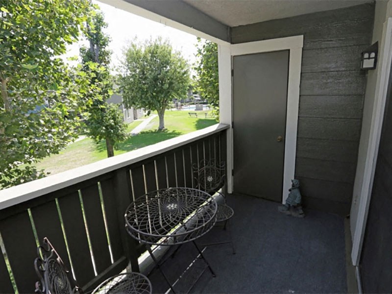 Private Master Bedroom Balcony at Park West Apartments, Chino