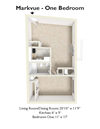 1 Bedroom/ 1 Bath