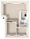 2 Bedroom/ 1 Bath
