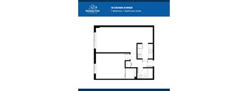 1 Bedroom, 1 Bathroom