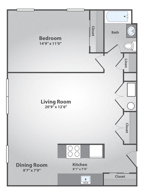 500 Center Ave 1-2 Beds Apartment for Rent - Photo Gallery 17