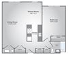 1 Bedroom, 1 Bath Large