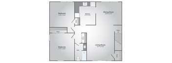 2 Bedroom, 1 Bath