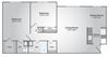 2 Bedroom, 1.5 Bath Large
