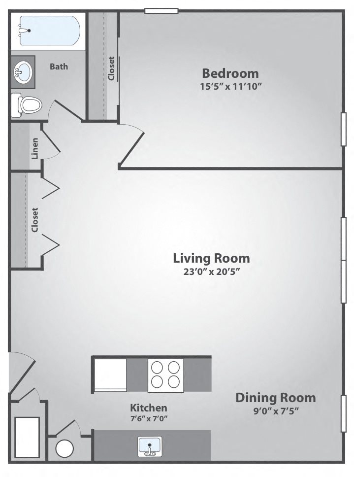 Floor Plans of The Madison in Westwood, NJ