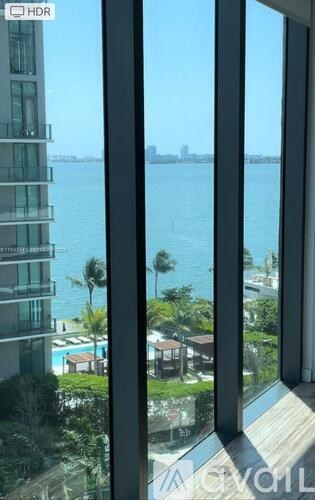 A view of a cityscape from a high-rise building.