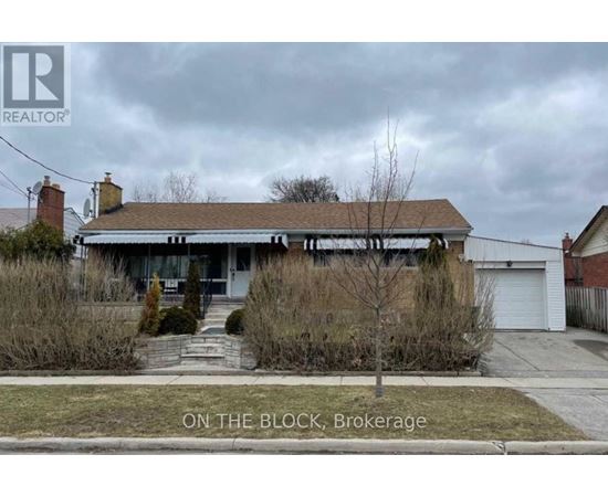 A house with the text "ON THE BLOCK, Brokerage" in front of it.