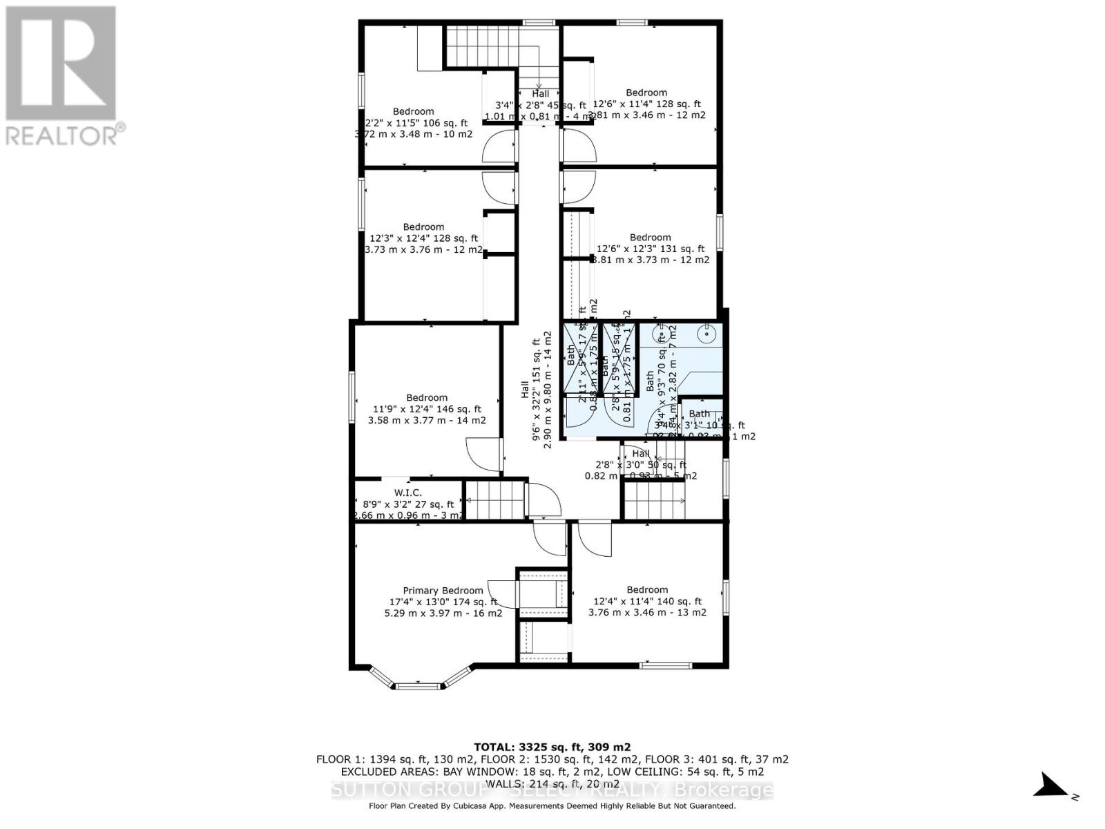 A floor plan for a home with a total area of 3295 square feet.