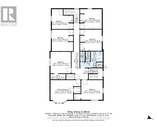 A floor plan for a home with a total area of 3295 square feet.