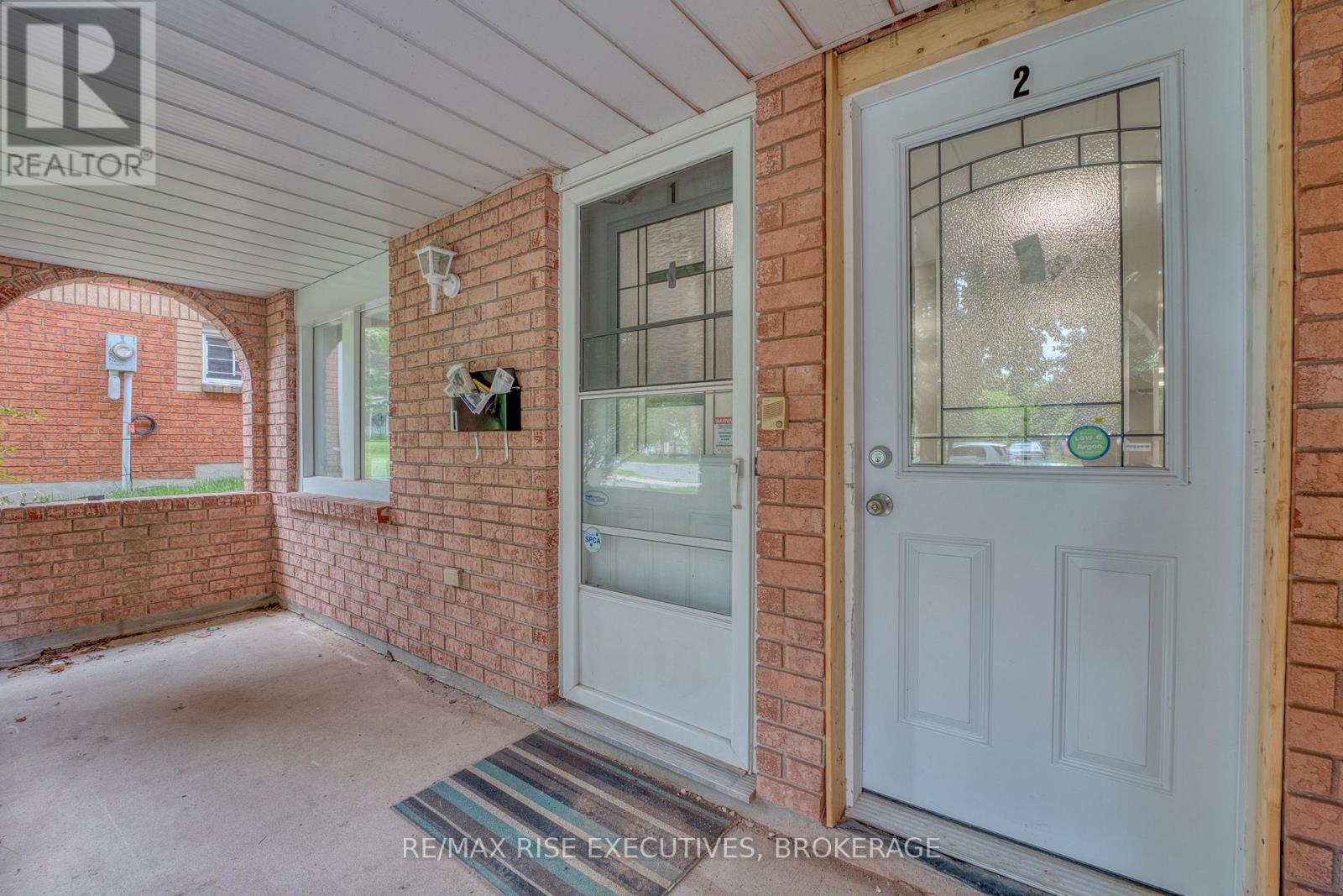 A white door is on the right side of the image.