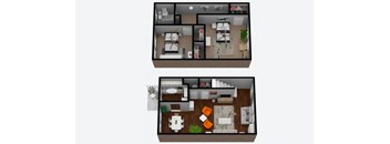 2Bed 1Bath Townhome Classic