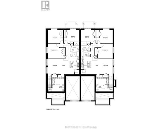 A black and white image of a floor plan for a building.