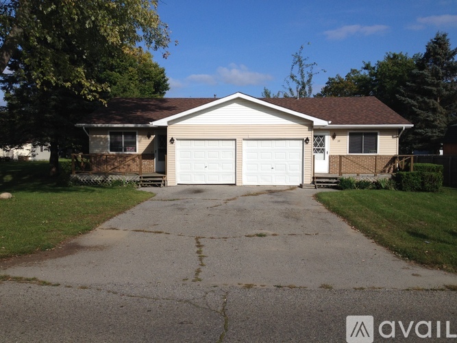 A two-car garage is available for rent.