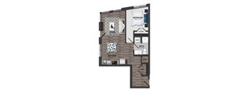 1 Bed/1 Bath 60%-1L (m254aa15)