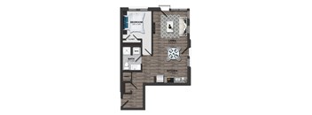 1 Bed/1 Bath 60%-1J (m254aa21)