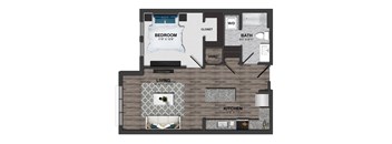 1 Bed/1 Bath 60%-1B (m254aa12)